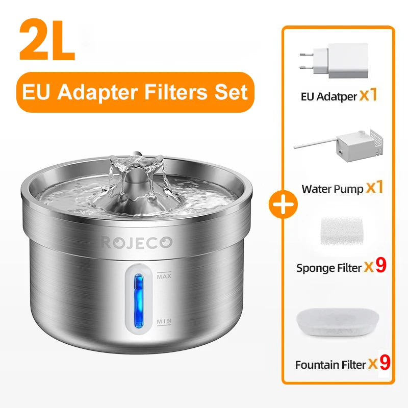 Stainless Steel Pet Water Fountain