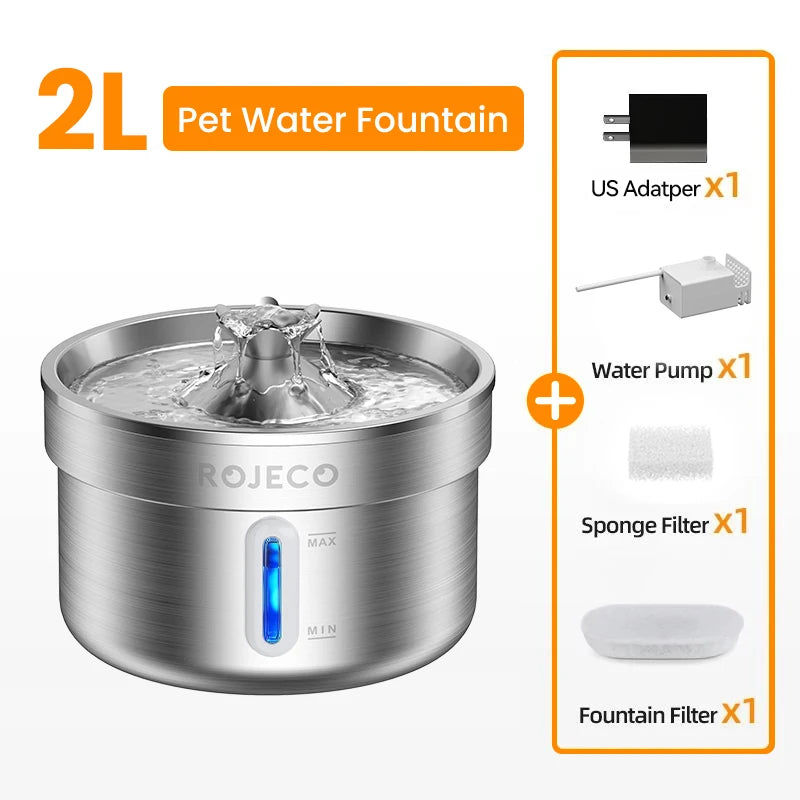 Stainless Steel Pet Water Fountain