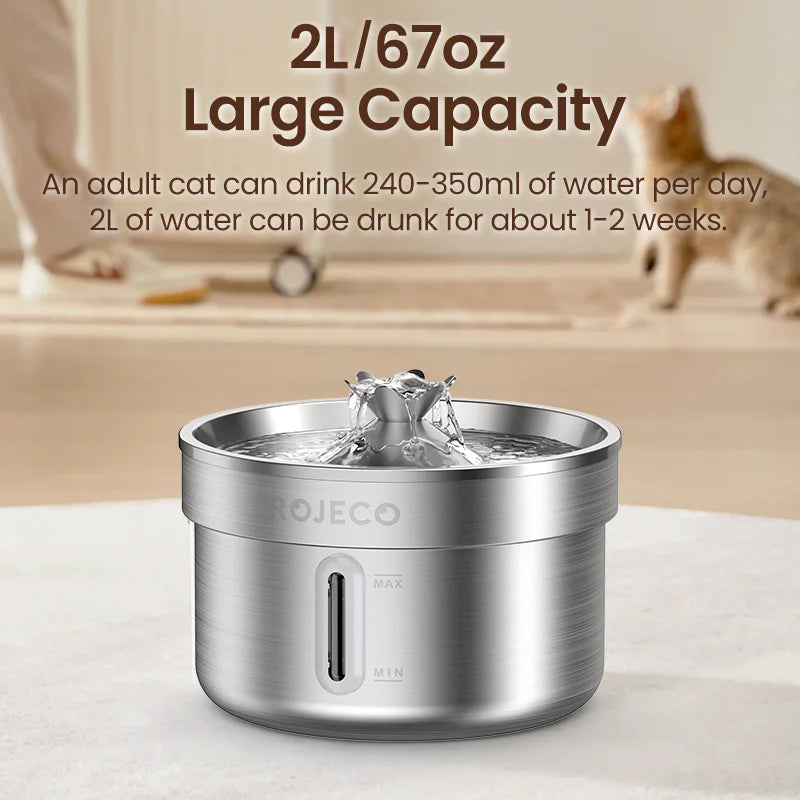 Stainless Steel Pet Water Fountain