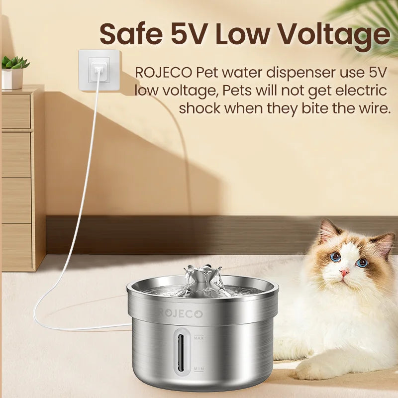 Stainless Steel Pet Water Fountain